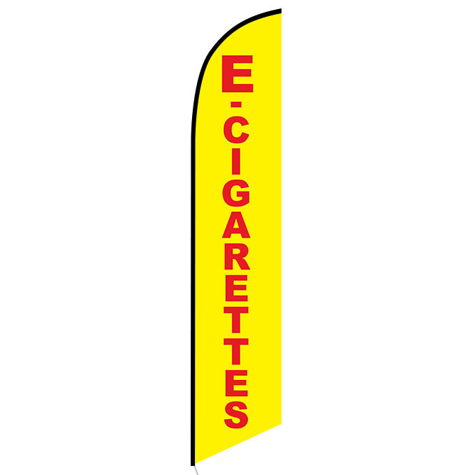 E-Cigarettes Feather Flag Kit – 11.5'H x 2.5'W | Complete Set