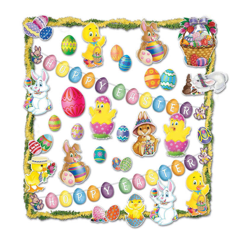Easter Trim Display Decoration Kit- 36 pieces - screengemsinc