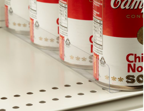 Economical Shelf Dividers with Adhesive Base-1" x 11.5"- 100 pieces