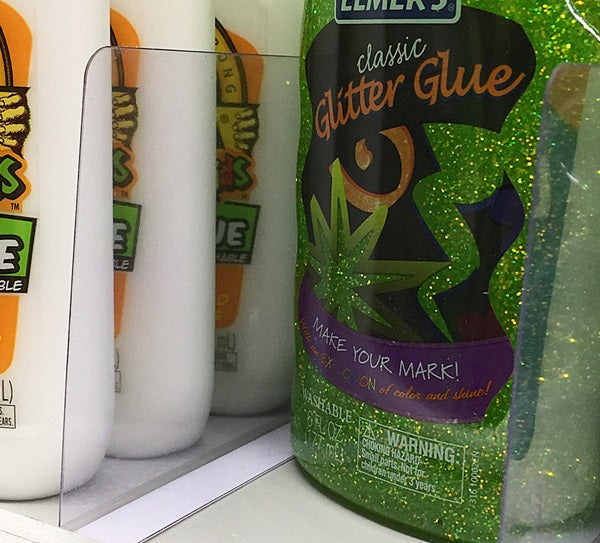 Economical Shelf Dividers with Adhesive Base-3" x 17.5"-50 pieces