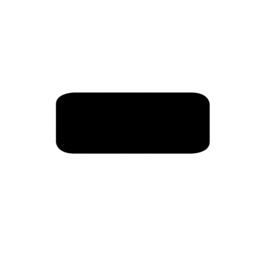 Black Matte X Long Tag for Edikio Flex Printer - 500 pieces- 1 97/100" X 5 9/10"