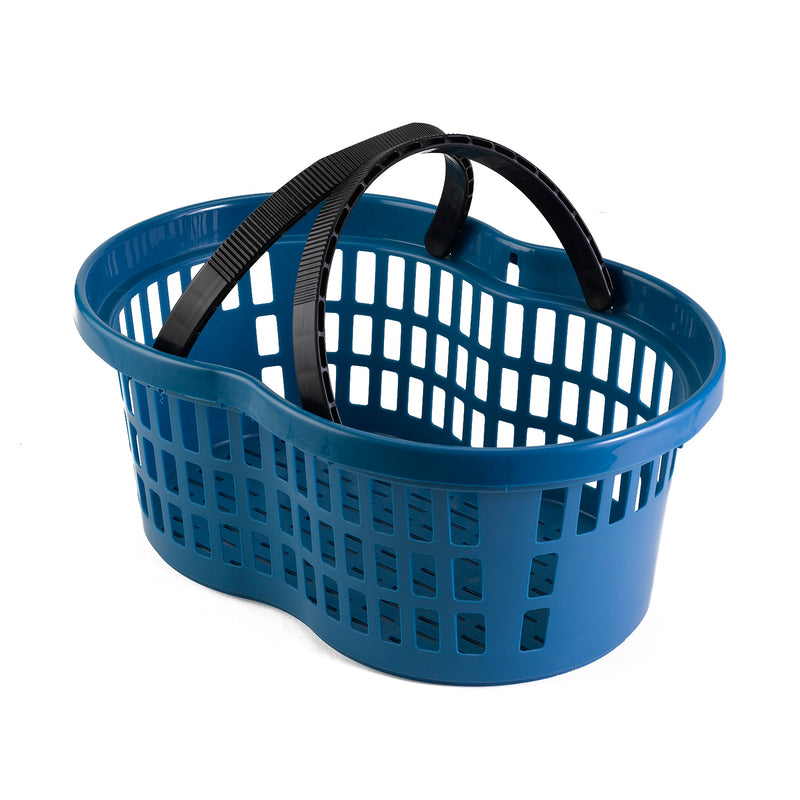 Ergonomically Shaped Shopping Hand Baskets - 6 units
