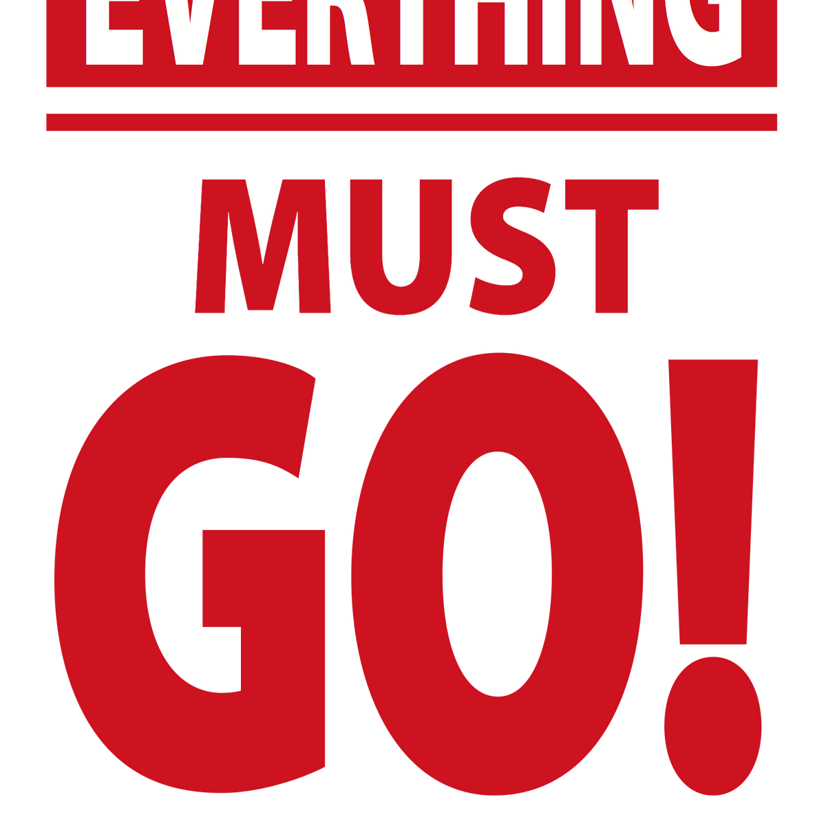 Everything Must Go Retail Sale Sign 11 display picture 1