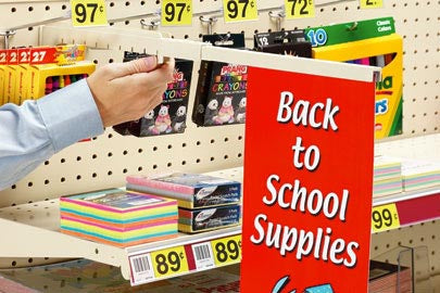 Peg Board Aisle Sign Holder-Telescopic