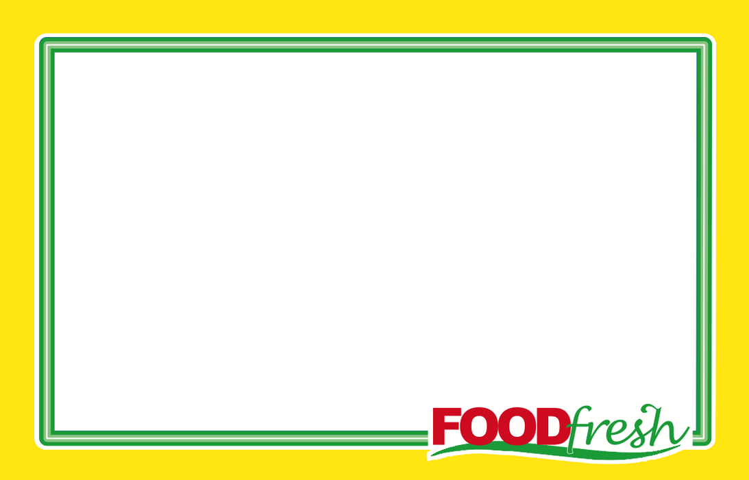 Food Fresh Grocery Shelf Signs Price Cards 11"W x 7"H- 100 price signs