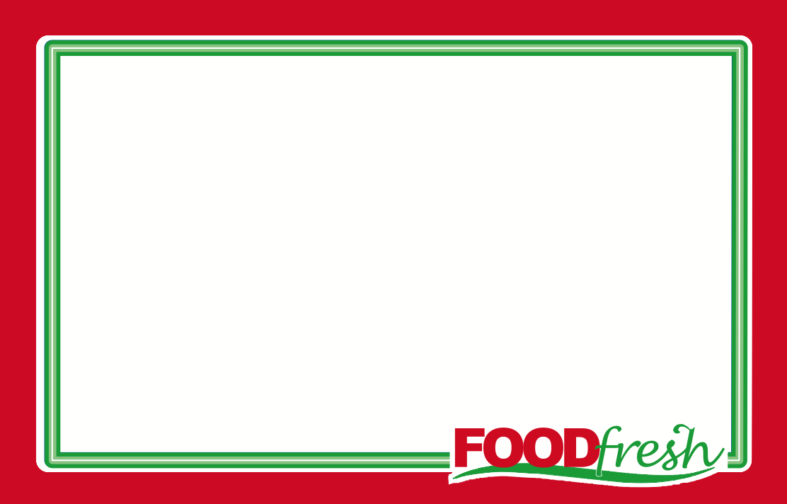 Food Fresh Red Shelf Signs Price Cards 11