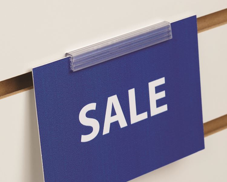 Slatwall Sign Holder-Super Grip sign holders