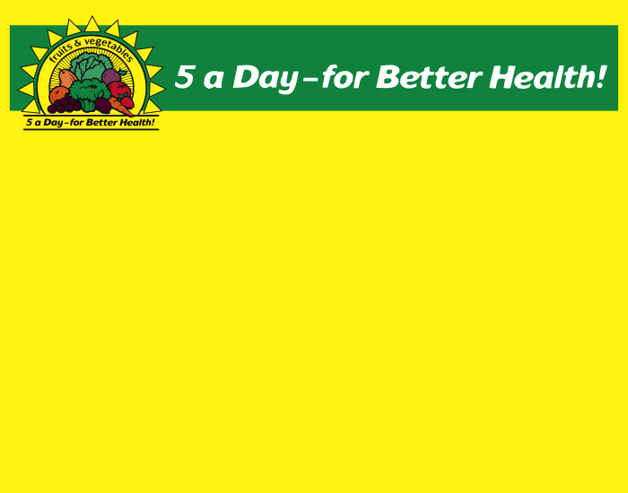5-A-Day Produce Shelf Signs Price Cards-Yellow-7" W x 5.5" H-100 signs - screengemsinc