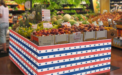 Christmas Candy & Bows Corrugated Base Pallet Wrap