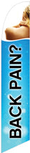 Back Pain Feather Flag