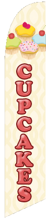 Cupcakes Feather Flag Kit-Beige