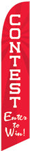 Contest Enter to Win Feather Flags-Red