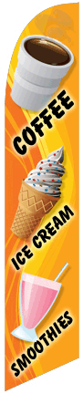 Coffee, Ice Cream, Smoothies Feather Flag Kit