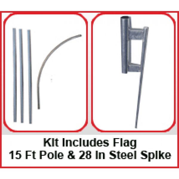 Carpet Sale Feather Flag Kit-R/W/B