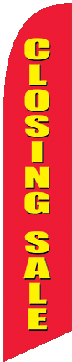 Closing Sale Feather Flags-Red