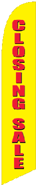 Closing Sale Feather Flags-Yellow