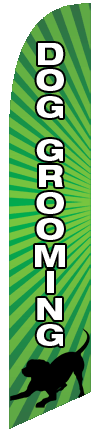 Dog Grooming Feather Flag Kit