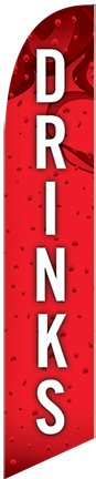 Drinks Feather Flag Kit-Red