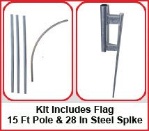 Ice Cream Feather Flags Kit