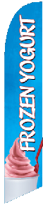 Frozen Yogurt Feather Flag Kit