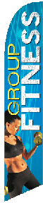 Group Fitness Feather Flag Kit
