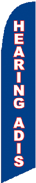 Hearing Aids Feather Flag