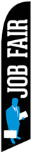 Job Fair Feather Flags-Black