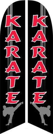 Karate Feather Flags Kit
