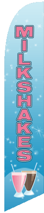 Milkshakes Feather Flag Kit