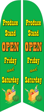 Produce Stand Feather Flags Kit