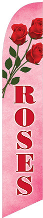 Roses Feather Flag