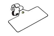 Price Label-Price Tag Holder for Wire Fixtures-3"W x 1.25"H- 50 pieces per bag