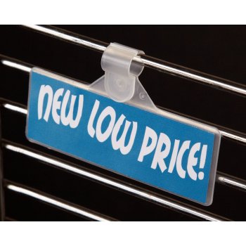Price Tag Labels Holders for Wire Fixtures- 1.25" H x 2"L- 250 per pack