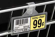 Price Label Tag Holder for Wire Fixtures-3"W x 1.25"H- 100 pieces