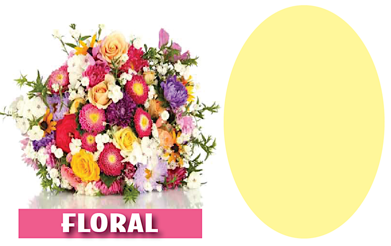 Floral Shelf Signs Price Cards