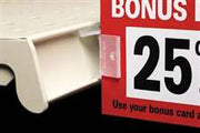 Sign Holders-Shelf Clips- Self Piercing-Perpendicular Mount-50 pieces - screengemsinc