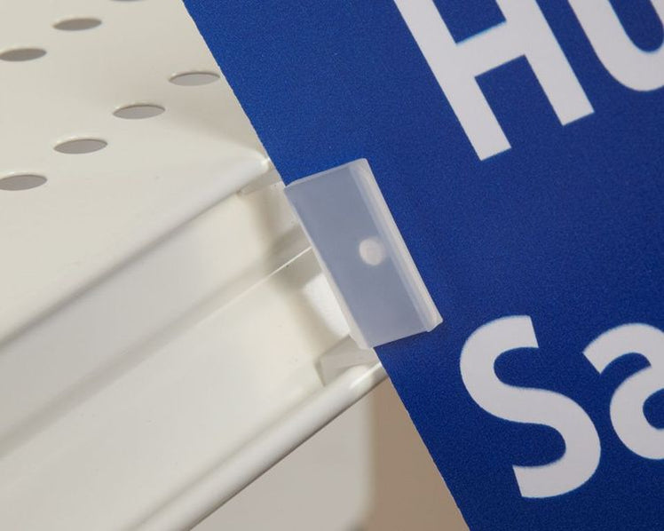 Sign Mounting Clips For Racking Sign Holders & Shelf Clips For Shelf Edge & Price Channel — screengemsinc