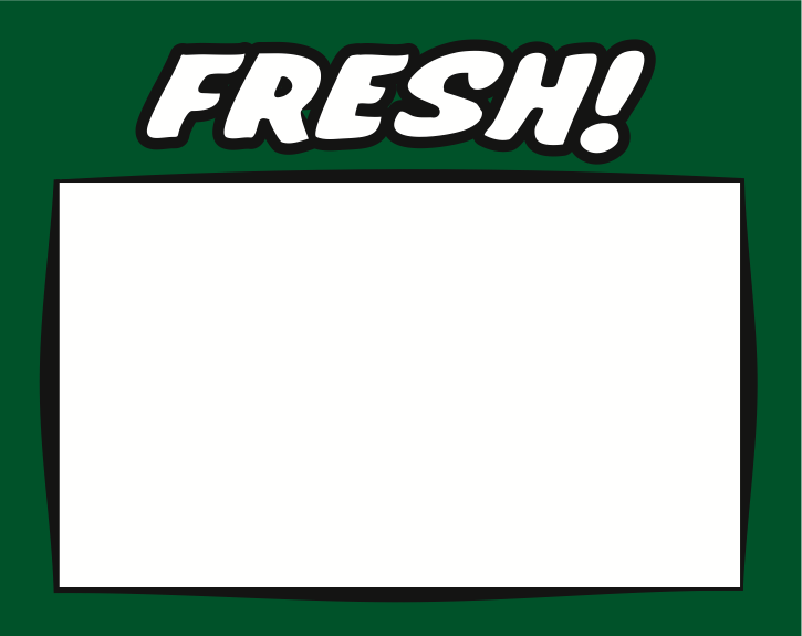 Fresh Shelf Signs 5.5
