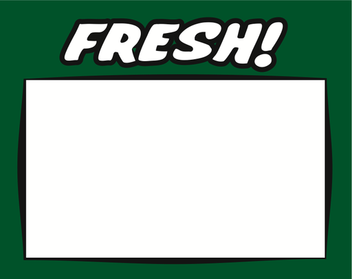 Fresh Produce Shelf Signs 7"W x 5.5"H -100 price signs - screengemsinc