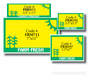 Farm Fresh Produce Shelf Signs 11"W x 3.5"H -100 price signs - screengemsinc