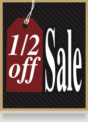 1/2 Off Sale Floor Stand Stanchion Sign