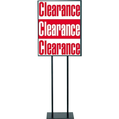 Clearance Standard Poster-Floor Stand Stanchion Sign-Value Pack