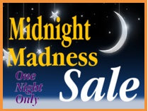 Midnight Madness Sale Standard Poster-Floor Stand Sign-22"x 28"
