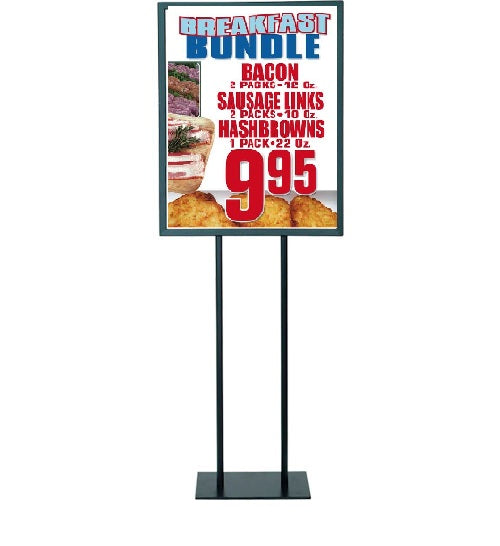 Breakfast Bundle Floor Stand Stanchion Sign