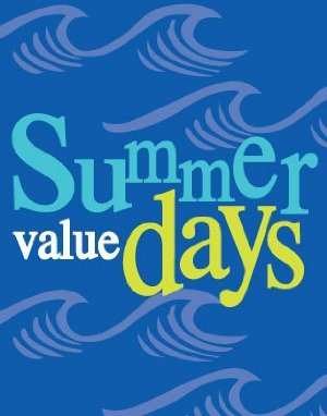 Summer Value Days Standard Posters-Floor Stand Signs-4 pieces