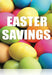 Easter Savings retail sale event sign