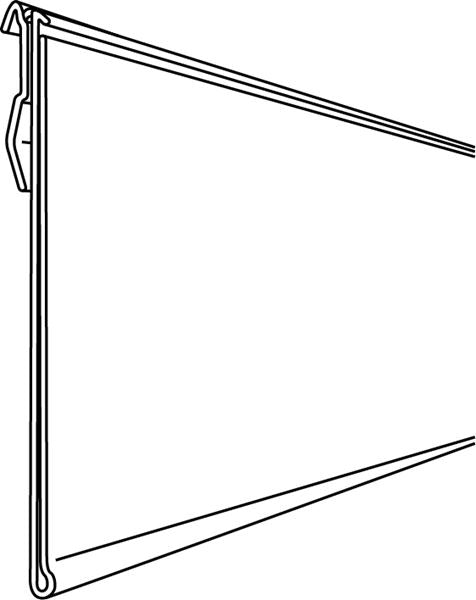 Gondola Snap In Flip Up Sign Holders Info Strips-3.5" H- 40 pieces