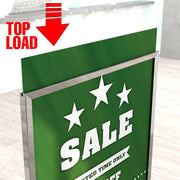 Floor Stand Stanchion Sign Holder-60"Tall - screengemsinc