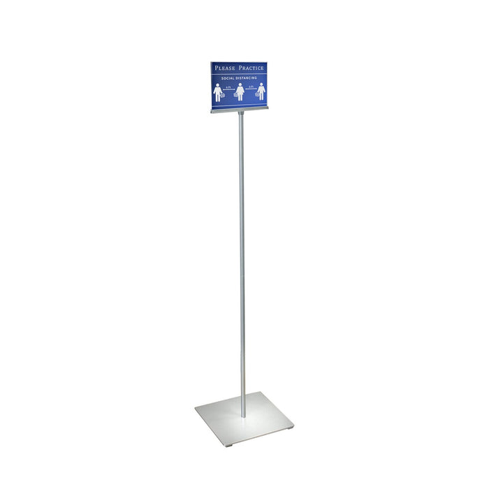 Floor Stand 7"W x 5.5" H Sign Holder-51" Overall Height