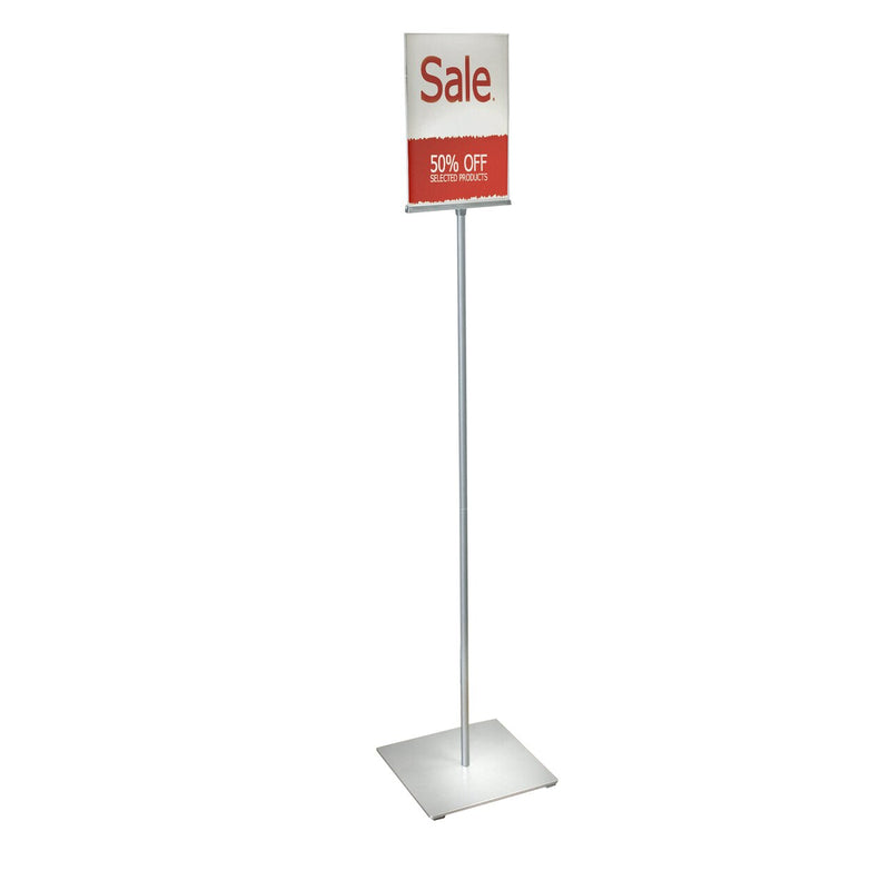 Floor Stand 8.5"W x 11" H Sign Holder-56.5" Overall Height